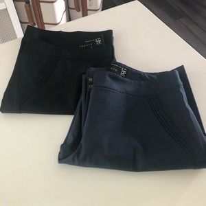 Bundle - 2 pair Theory Black & Navy Trouser sz 8